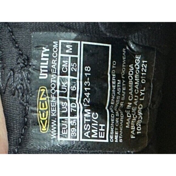 KEEN Utility Birmingham Grey Low Composite Toe Work Shoes Cobalt Blue Black New - Picture 9 of 11